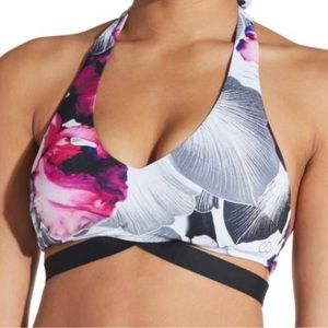 Bikini top, pink & black